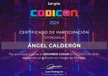 Segundo lugar Codicon 2024