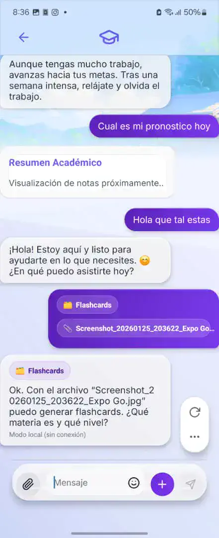 Studia mobile / WhatsApp experience
